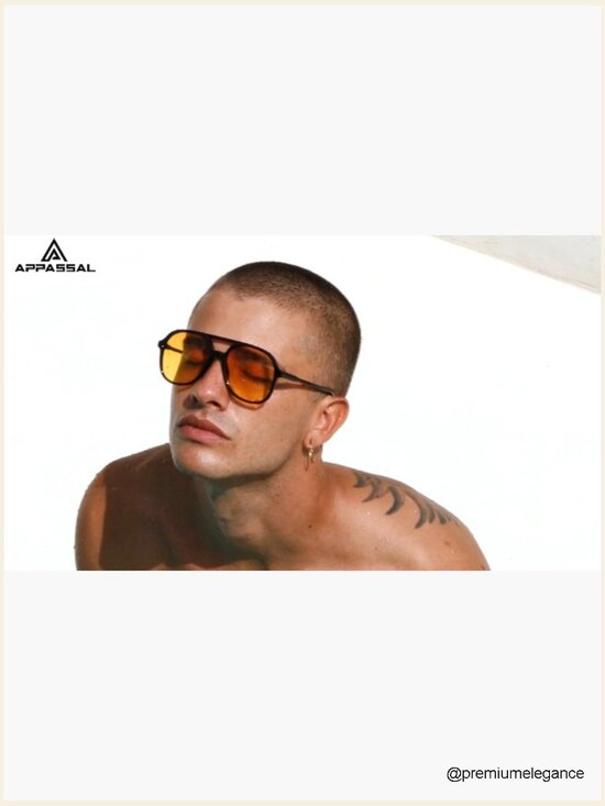 Polarized Aviator Sunglasses Double Bridge Square Retro Unisex UV400 main image 7
